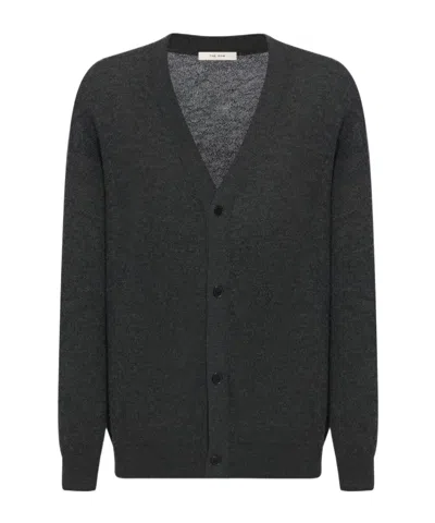 The Row Raimo Cardigan In Cashmere In Blue