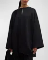 The Row Raj Cashmere-silk Jacket In Black