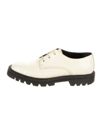 Pre-owned The Row Ranger Leather Oxfords In Neutral