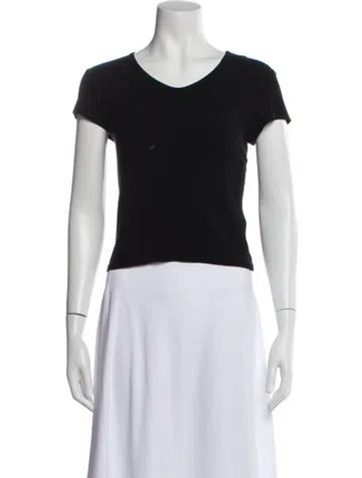 Pre-owned The Row 'rasa' V-neck T-shirt In Black