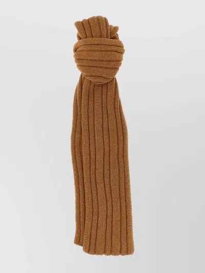THE ROW RECTANGULAR KNITTED RIBBED SCARF