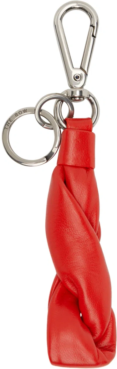 The Row Red Blaise Keychain In Cra Candy Red Ans