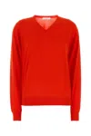 The Row Lightweight Wool Sweater Haius In Red