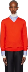 The Row Lightweight Wool Sweater Haius In Ftk Firetruck
