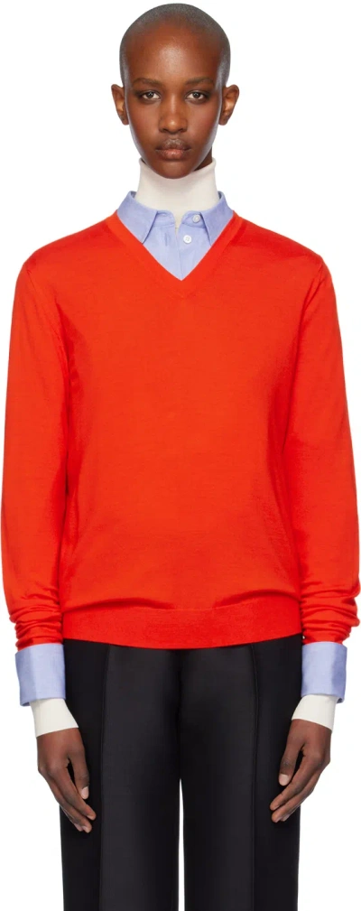 THE ROW RED HAIUS SWEATER