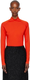 The Row Red Honna Turtleneck In Ftk Firetruck