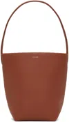 The Row Red Small N/s Park Tote In Ruld Rust Pld