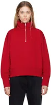 THE ROW RED STANFIELD TURTLENECK