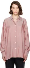 The Row Tansy Striped Silk Button-down Shirt In Multi