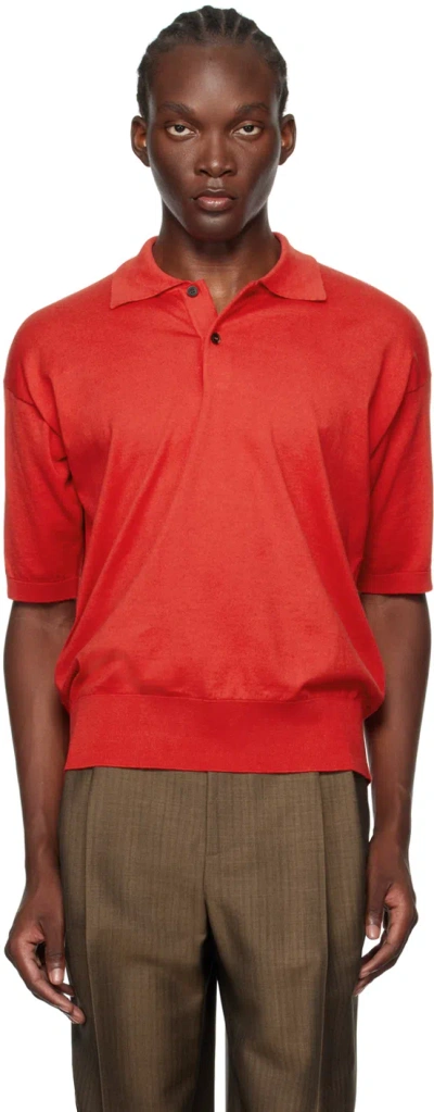 The Row Red Tiago Polo In Red Red