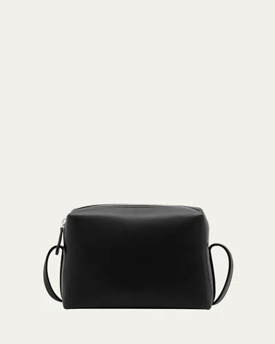 The Row Regent Crossbody Bag In Napa Leather In Black
