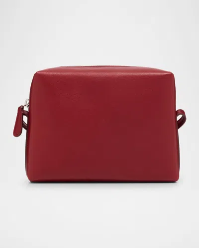 The Row Regent Crossbody Bag In Nappa Leather In Barn Red