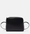The Row Regent Leather Crossbody Bag In Black