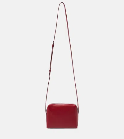 The Row Regent Leather Crossbody Bag In Red