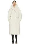 The Row Regino Double-breasted Oversized Wool Coat In Neutral