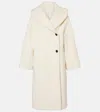 The Row Regino Oversized Wool Coat In White