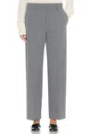 The Row Taliesin Virgin Wool Trousers In Gray