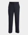 The Row Relian Straight-leg Wool Pants In Black