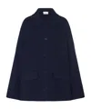 The Row Remie Cashmere Coat In Blue
