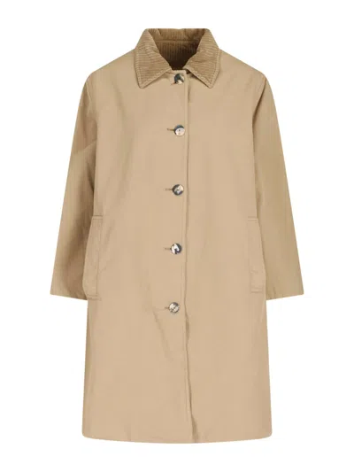 The Row Reversible Coat "etoli" In Beige