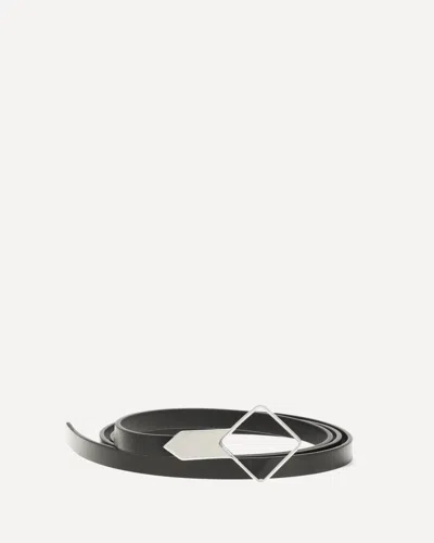 The Row Rhombe Leather Belt In Black