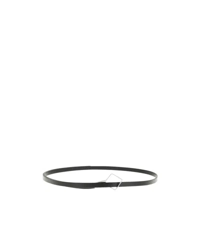The Row Rhombe Leather Belt In Black