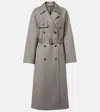 The Row Rhydian Virgin Wool Gabardine Trench Coat In Gray
