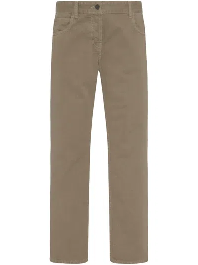 The Row Riaco Cropped Straight-leg Jeans In Neutral