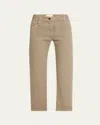 The Row Riaco Straight Leg Jeans In Taupe