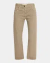 The Row Riaco Straight Leg Jeans In Taupe