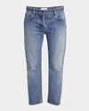 The Row Riaco Cropped Skinny Jeans In Blue