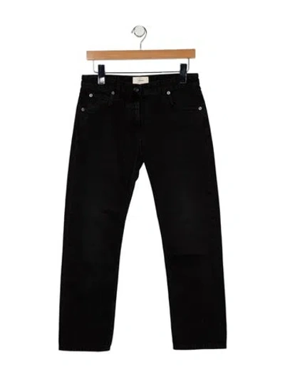 Pre-owned The Row Riaco Jean Straight Leg Jeans In Black