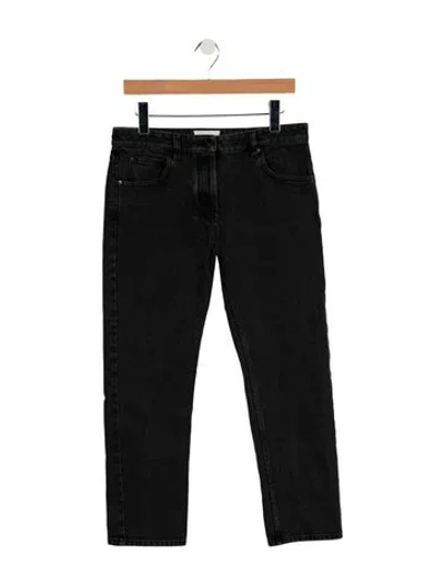 Pre-owned The Row Riaco Jean Straight Leg Jeans In Black