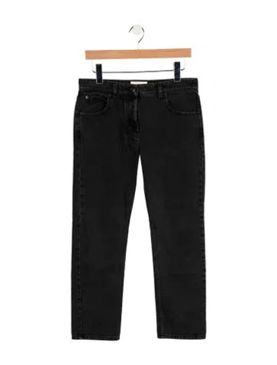 Pre-owned The Row Riaco Jean Straight Leg Jeans In Black