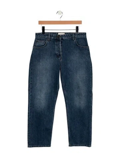 Pre-owned The Row Riaco Jean Straight Leg Jeans In Blue