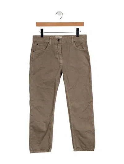 Pre-owned The Row Riaco Jean Straight Leg Jeans In Gray