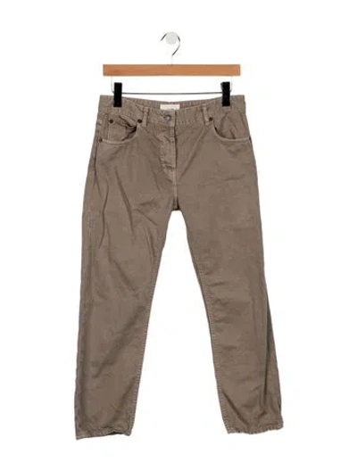 Pre-owned The Row Riaco Jean Straight Leg Jeans In Neutrals