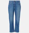 The Row Riaco Mid-rise Slim Jeans In Blue