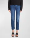 The Row Riaco Mid-rise Straight-leg Ankle Jeans In Indigo