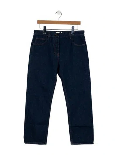Pre-owned The Row Riaco Pant Straight Leg Jeans W/ Tags In Blue
