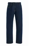 The Row Riaco Five-pocket Denim Trousers With Belt Loops In Blue
