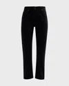 The Row Borjis Mid Waist Straight Leg Jeans In Black