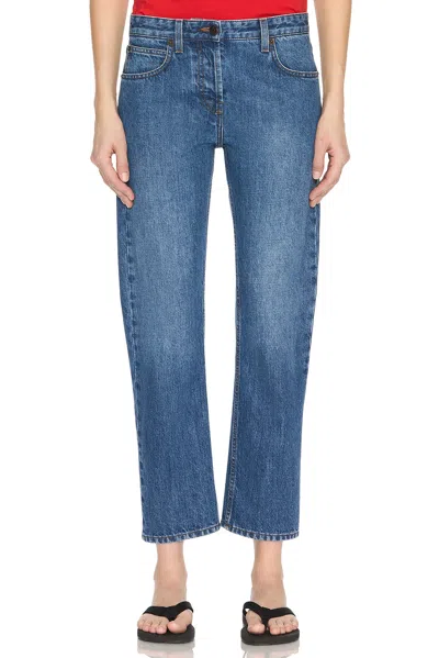 The Row Riaco Slim Leg Jeans In Blue