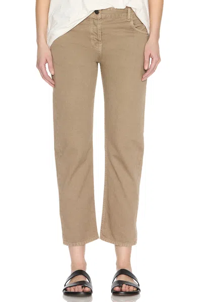 The Row Riaco Slim Leg In Taupe