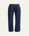 The Row Riaco Straight-leg Ankle Jeans In Blue