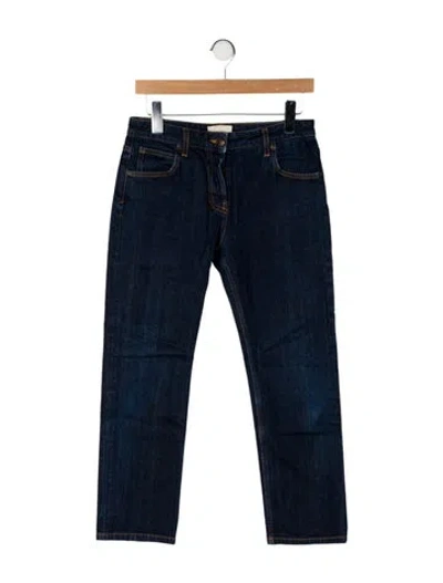 Pre-owned The Row 'riaco' Straight Leg Jeans In Blue