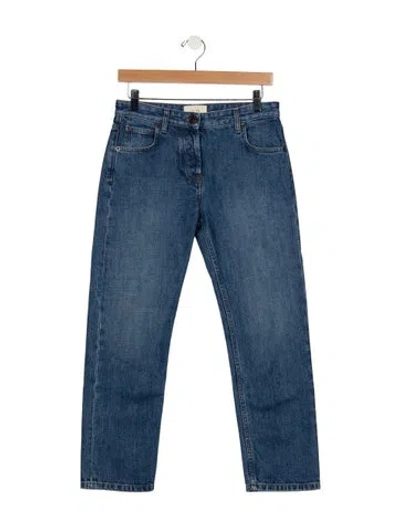Pre-owned The Row Riaco Straight Leg Jeans In Blue