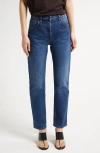 The Row Riaco Mid-rise Straight-leg Ankle Jeans In Indigo