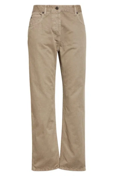 The Row Riaco Straight Leg Jeans In Taupe