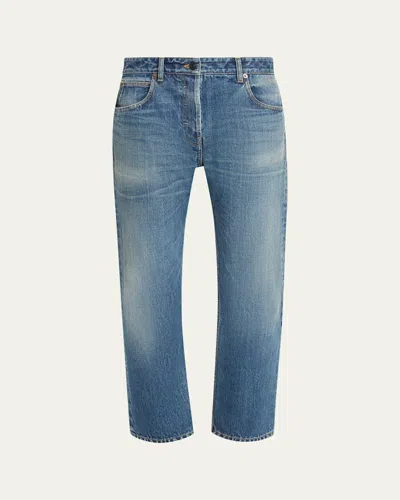 The Row Riaco Straight-leg Ankle Jeans In Blue